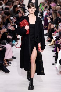 Model on the catwalk