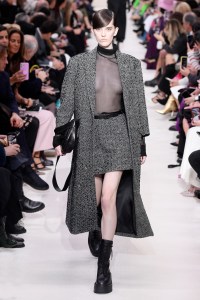 Model on the catwalk