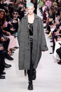 Model on the catwalk
