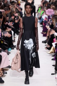 Model on the catwalk