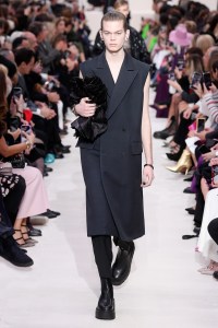 Model on the catwalk