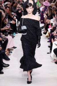 Model on the catwalk