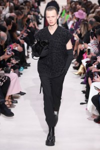 Model on the catwalk