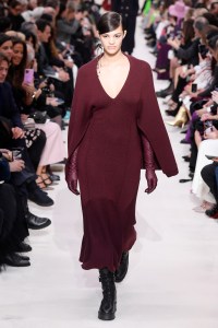 Model on the catwalk