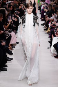 Model on the catwalk