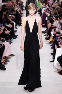 Model on the catwalk