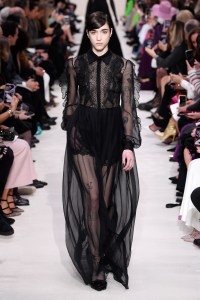 Model on the catwalk