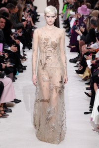 Model on the catwalk