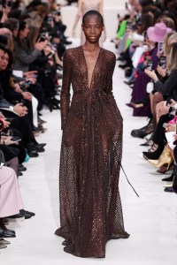 Model on the catwalk