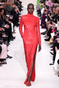 Adut Akech on the catwalk