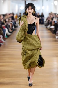 Model on the catwalk