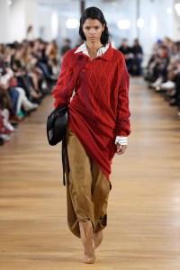 Model on the catwalk