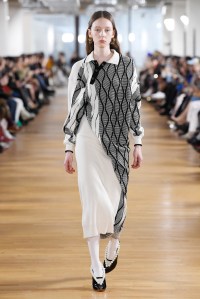 Model on the catwalk