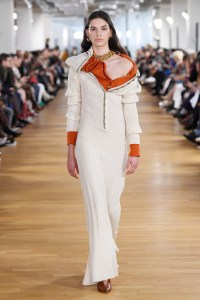 Model on the catwalk