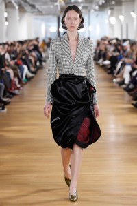 Model on the catwalk