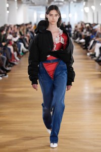 Model on the catwalk