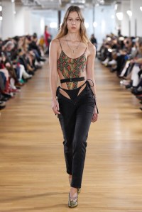 Model on the catwalk