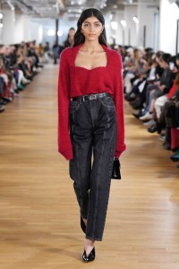Model on the catwalk