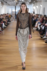 Model on the catwalk