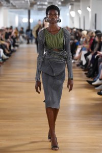 Model on the catwalk