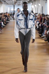 Model on the catwalk