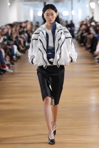 Model on the catwalk