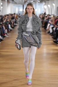 Model on the catwalk