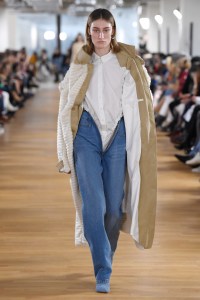 Model on the catwalk