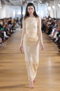 Model on the catwalk