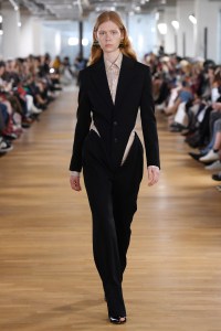 Model on the catwalk