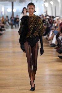 Model on the catwalk