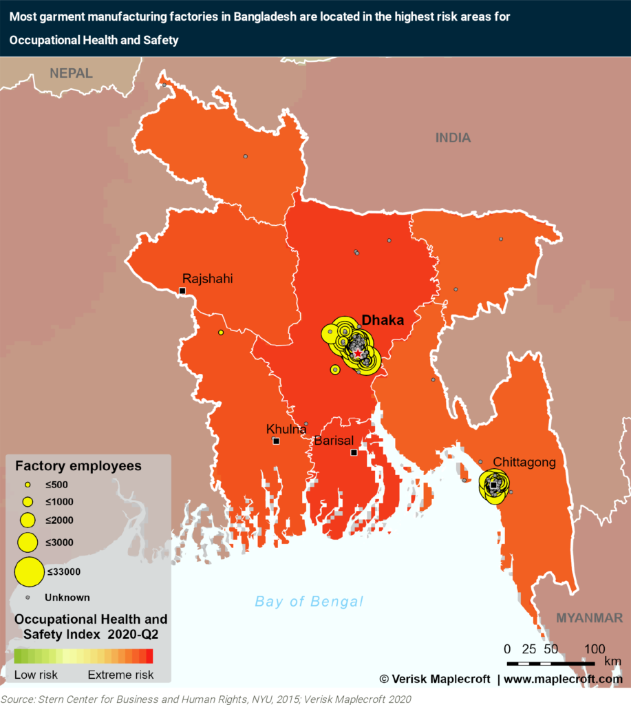 Bangladesh factory map