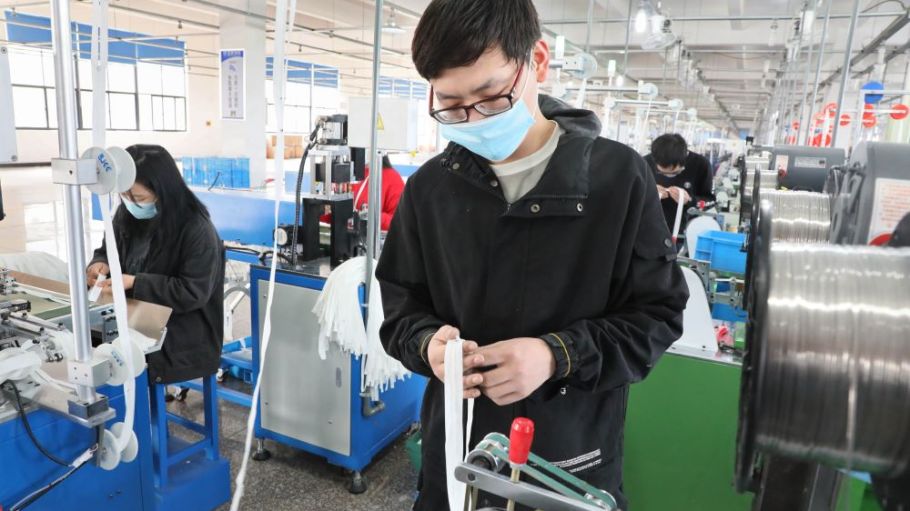 The ongoing coronavirus pandemic is posing problems for China’s production orders, which are shrinking and dragging its exports down.