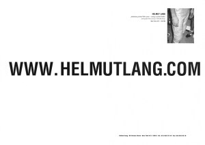 Print advertisement promoting the website, featuring photography by Juergen Teller