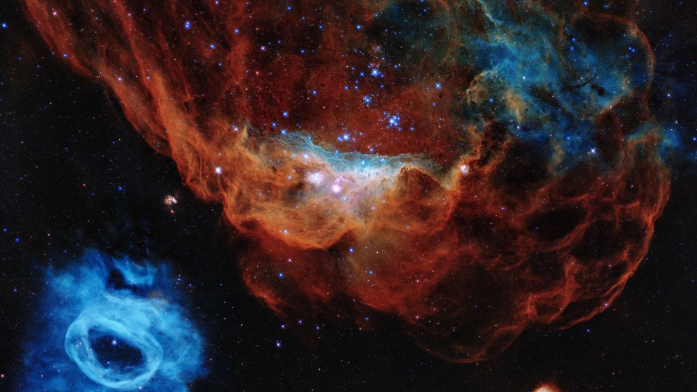 A photo taken by the NASA/ESA Hubble Space Telescope.