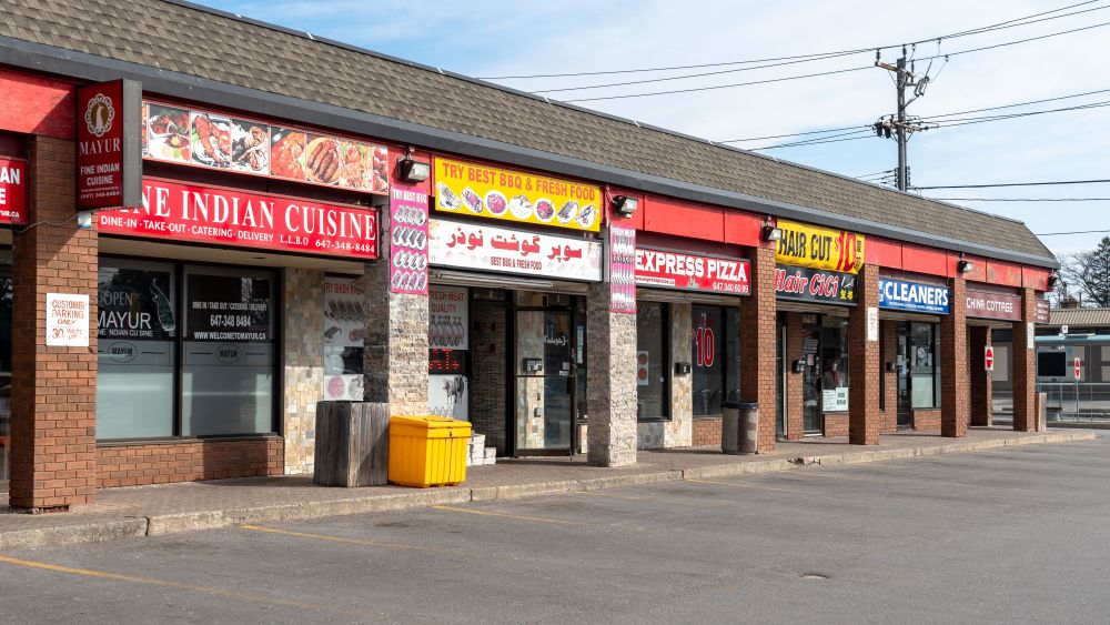 Impact of COVID-19 over small and medium business. All those businesses deemed not essential has been ordered to close.Coronavirus outbreak, Toronto, Canada - 26 Mar 2020