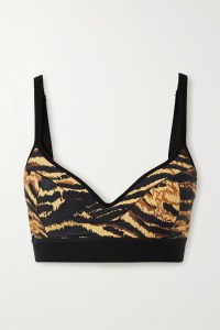 Adam Selman SportÕs Push It tiger-print stretch sports bra, $125.