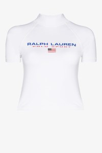 Polo Ralph LaurenÕs rash top, $125.