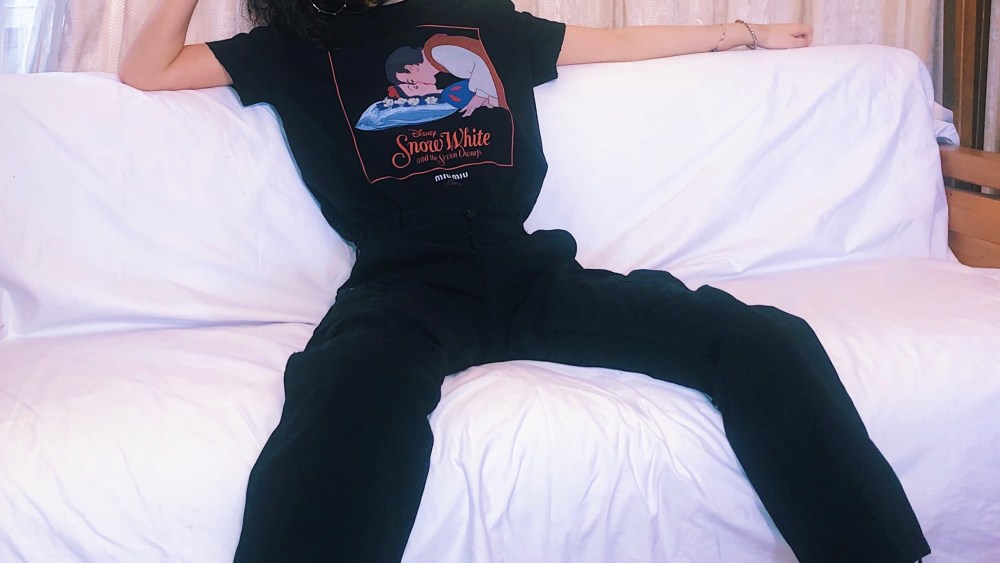 Jiaye Wu promoting for Miu Miu when she was under lockdown with her family in Xiangyang, a neighboring city to Wuhan, the epicenter of the coronavirus outbreak.