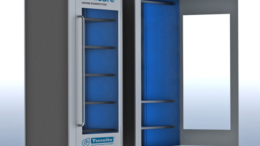 Tonello debuts SaniCare, sanitizing technology that uses ozone to sanitize and disinfect garments and accessories amid coronavirus anxiety.