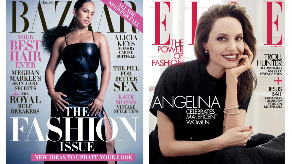 Harper's Bazaar and Elle's 2019 September issues.