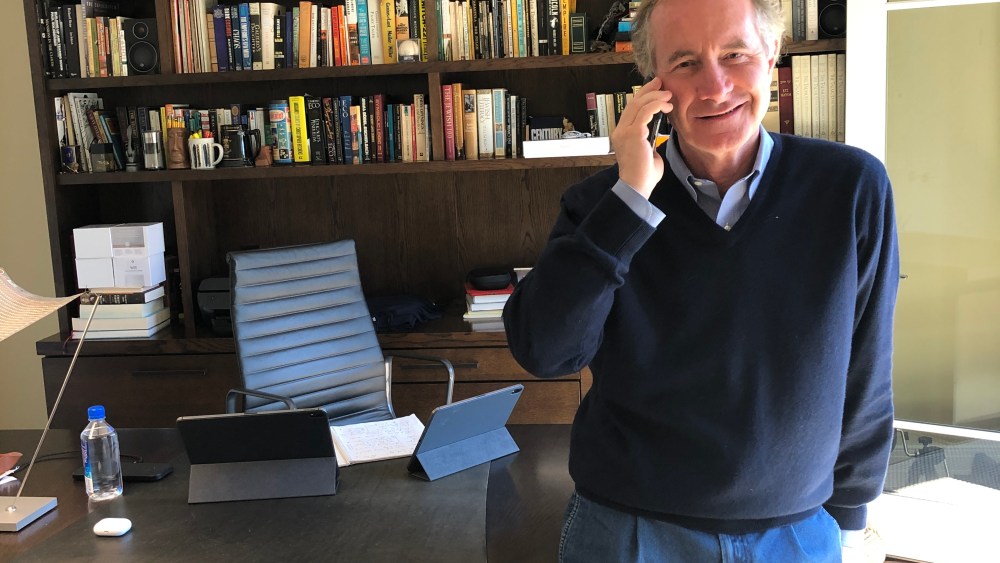 Fabrizio Freda in his home office