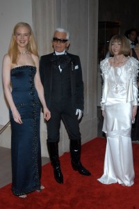 Nicole Kidman, Karl Lagerfeld and Anna Wintour, 2005.