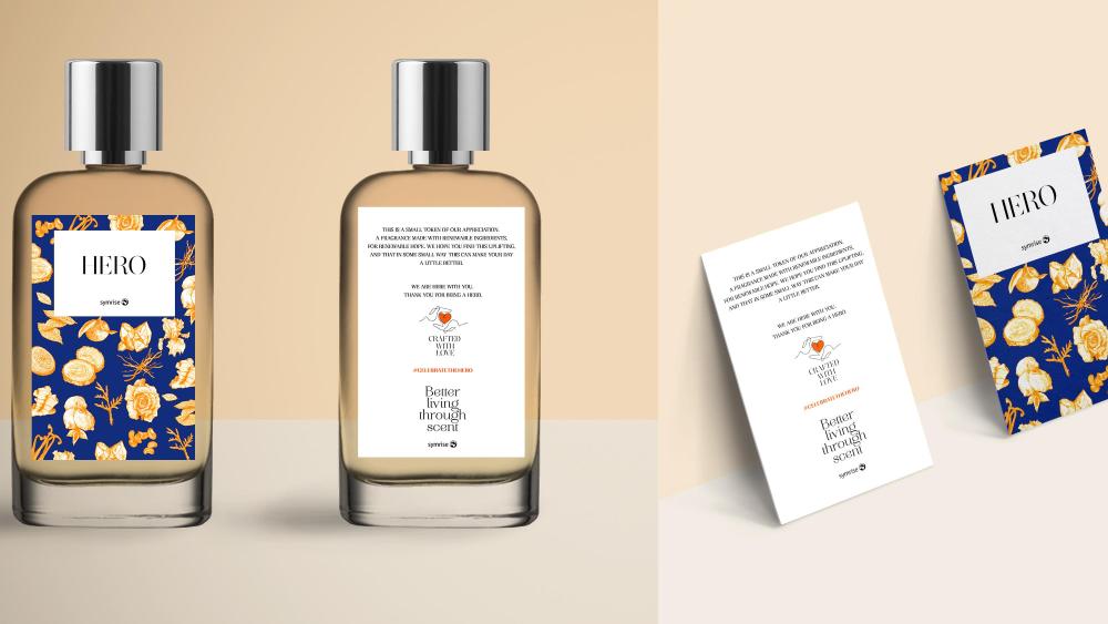 Symrise created Hero Eau de Cologne for essential workers in the coronavirus pandemic.