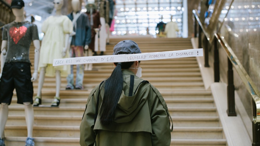 The scene in Paris as retail reopens.