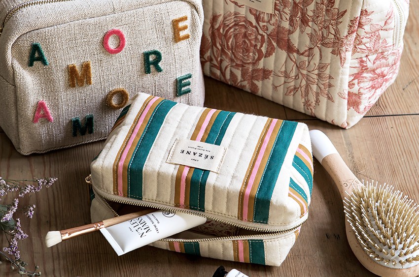Items from Sézane's new lifestyle range.