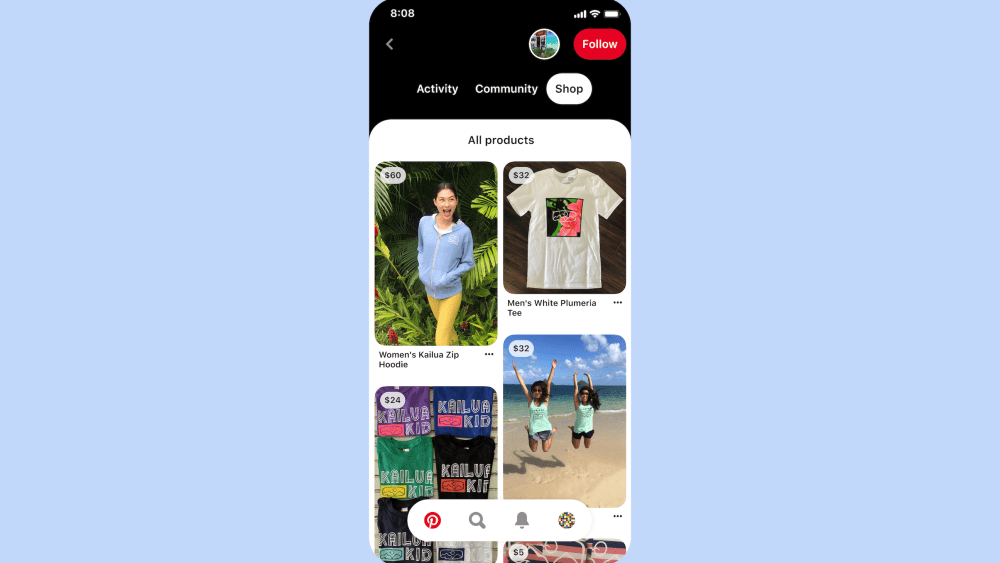 Pinterest's new app on the Shopify platform aims to make it easy to upload catalogs and create shoppable pins on the social bookmarking service.