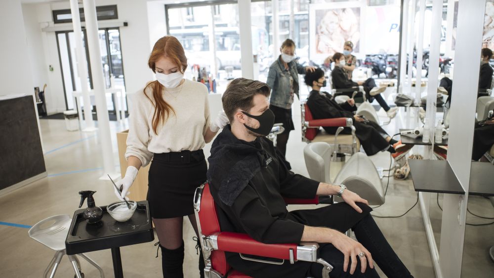 A hair salon in Paris.