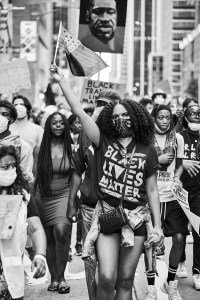Juneteenth marches photographed by JD Barnes on June 19, 2020 in NYC .