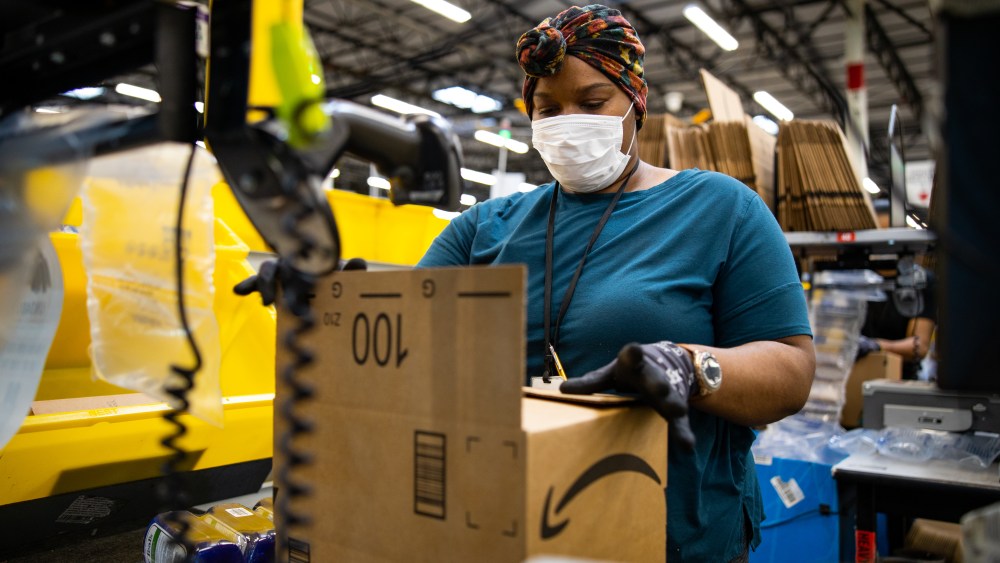 amazon worker mask